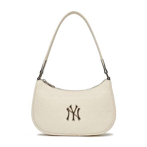 MLB KOREA Diamond Monogram Jacquard Tote Bag New York Yankees