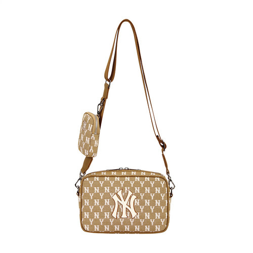 mlb jacquard monogram cross bag