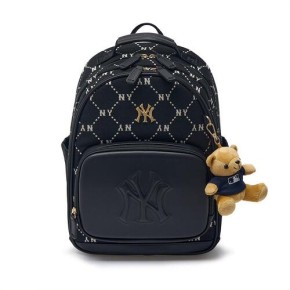 MLB Dia Monogram Jacquard Denimlike Strap Hobo Bag